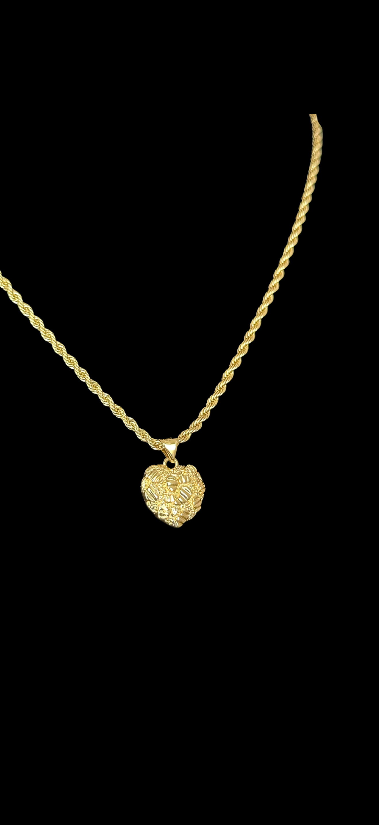 Nugget Heart Necklace