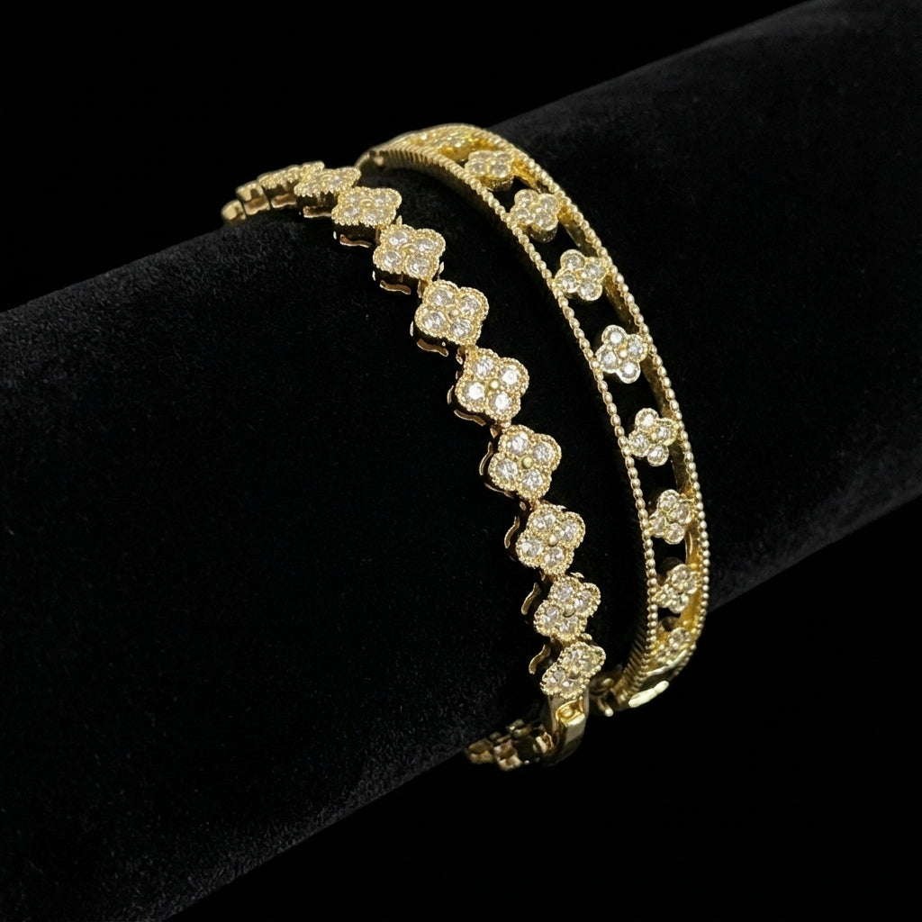Clover Bracelet + Bangle Bundle — Save