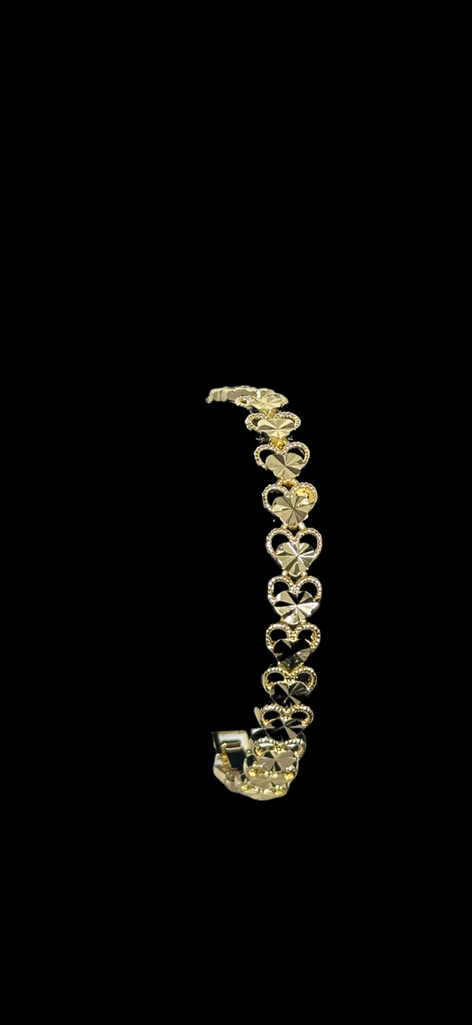 Gilded Heart Bracelet