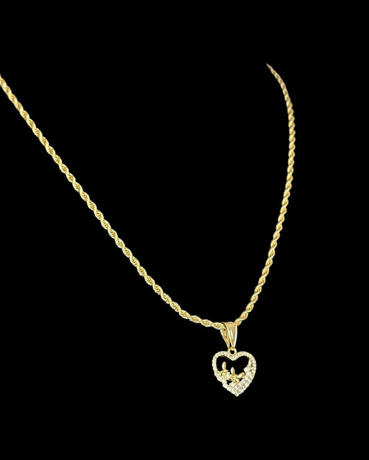 Butterfly Heart Necklace
