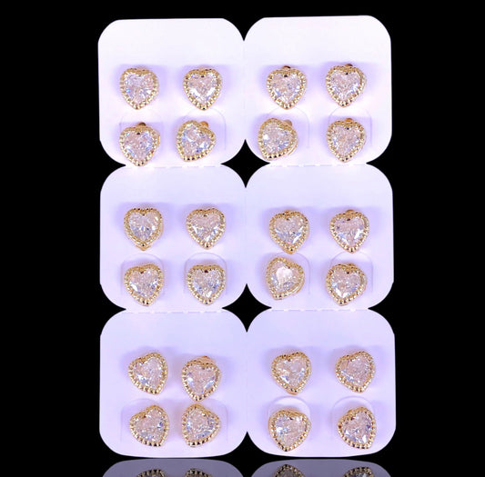Enchanted Heart Studs