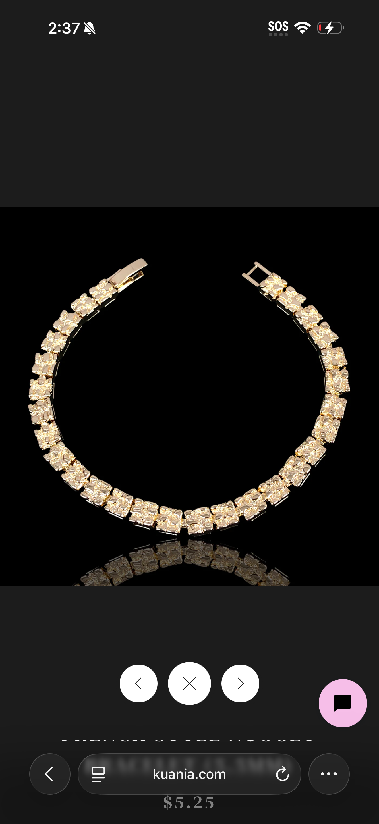 Nugget Link Bracelet