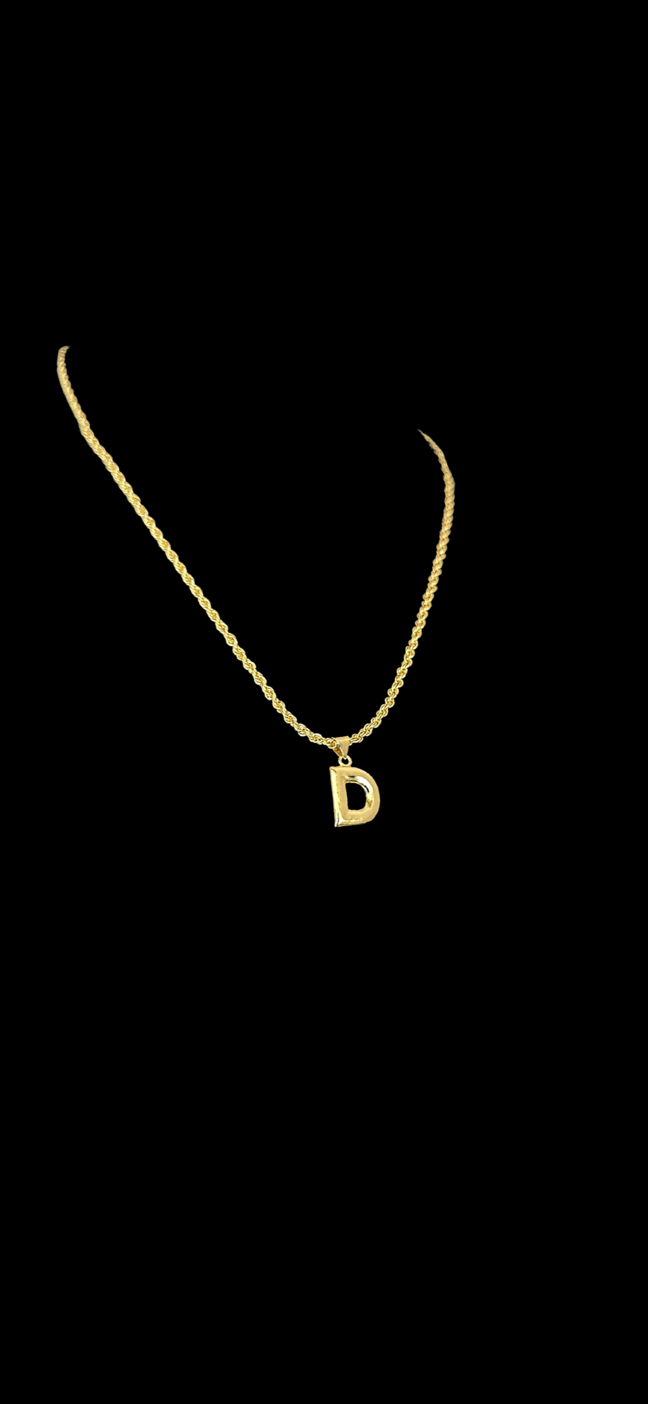 Bubble Initial Necklace