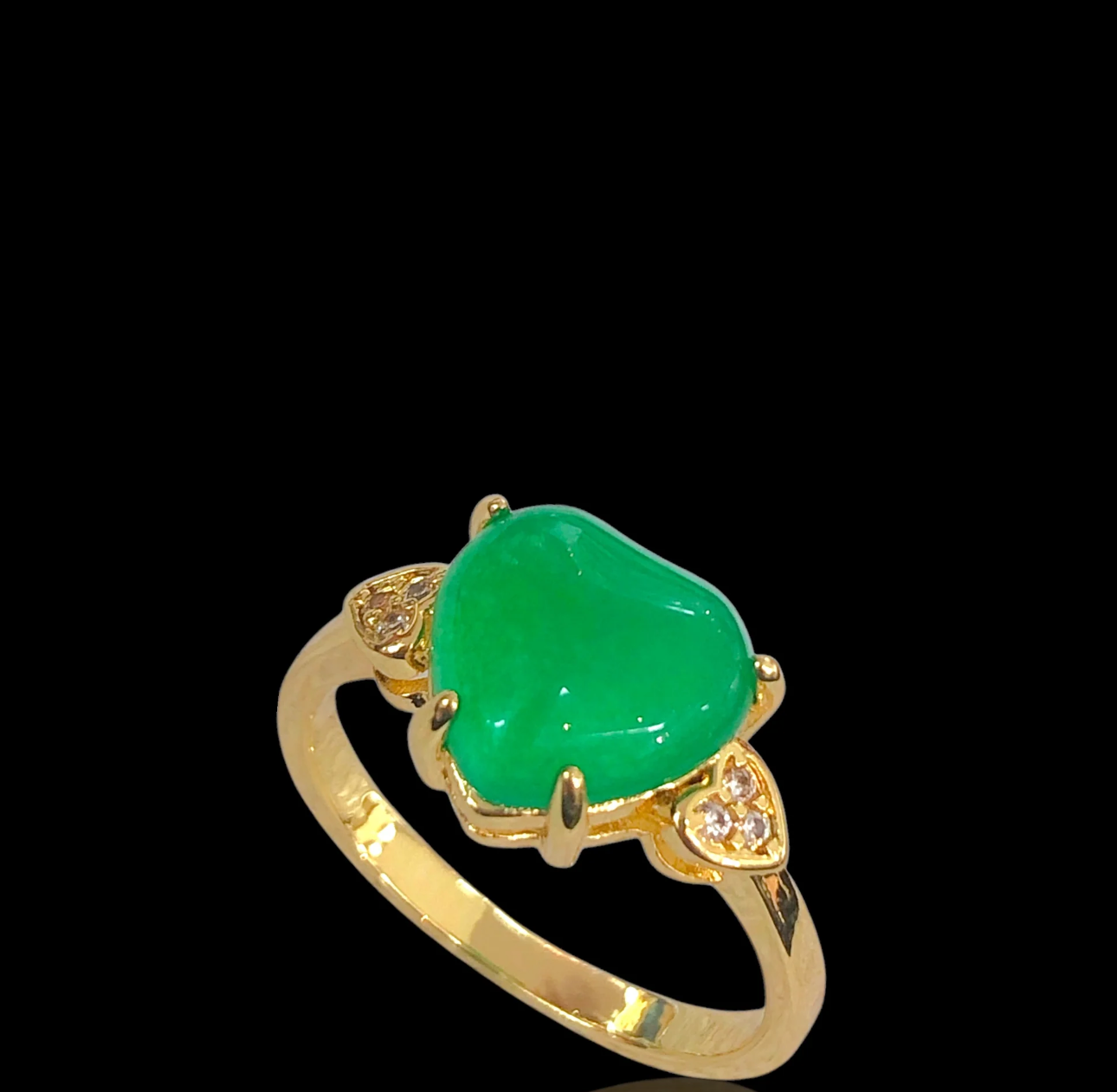Jade Heart Ring